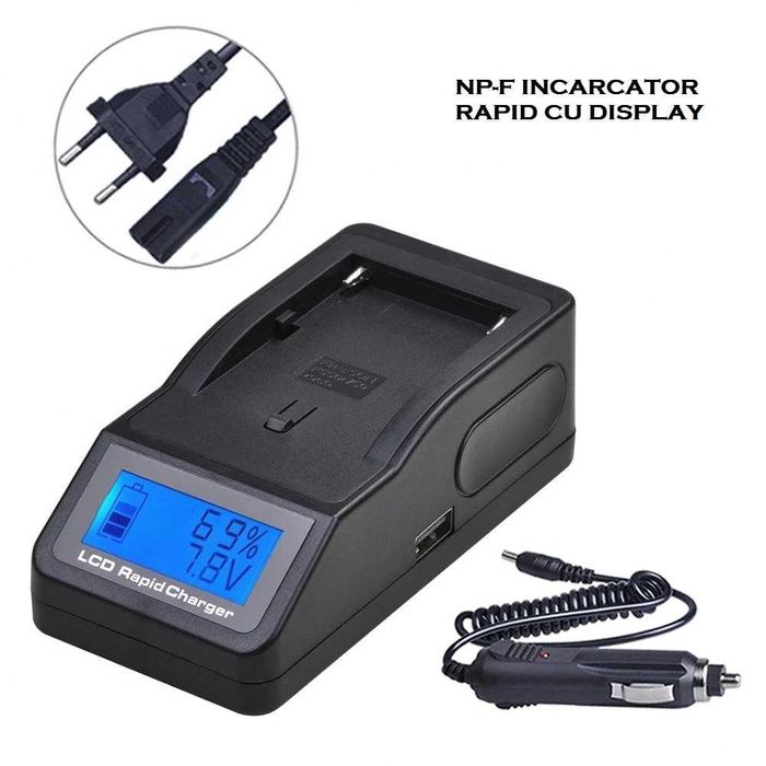 Incarcator FAST acumulatori Sony NP-F NP-F550 NP-F750 NP-F960 NP-F970