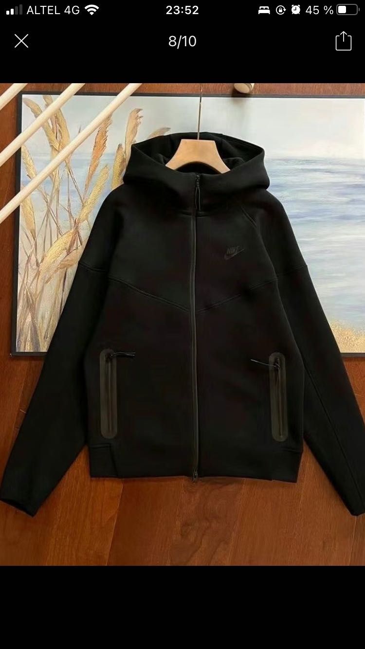 Худи Nike. В черном цвете.