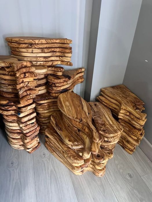 Дъски за рязане от маслина (купа,чинийки,хаван)
