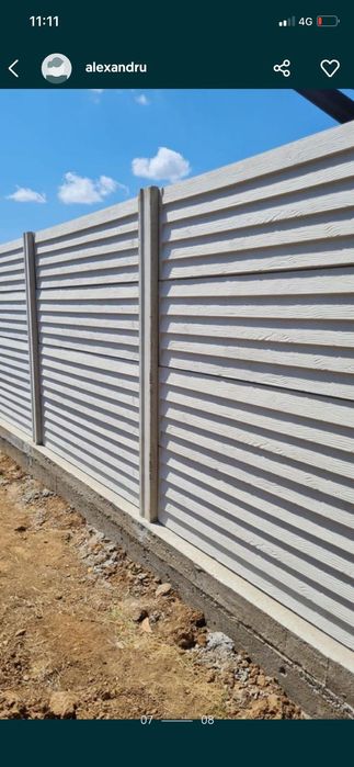 Placi gard beton