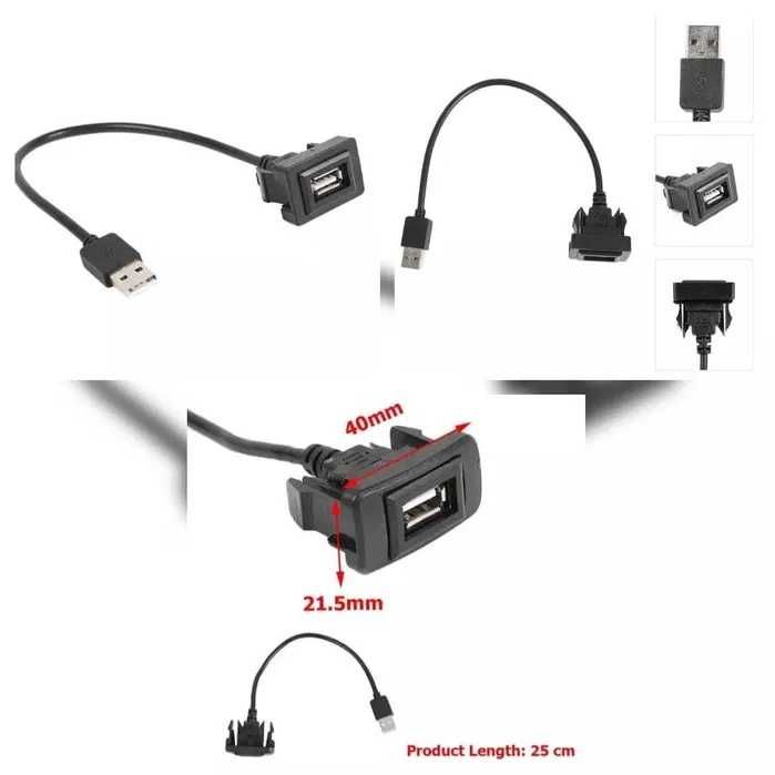 Port USB Auto Conector Mufa USB Mama PANOU Priza USB Moto MODUL USB