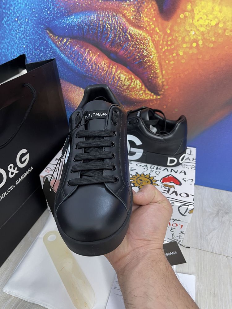 Adidasi Dolce Gabbana piele naturala 100% Premium