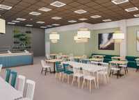 Mobilier pentru cantina, mese si scaune cantine, restaurant, fast food