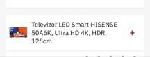 Smart tv,Hisense,Ultra HD 4k,diagonala 126cm!