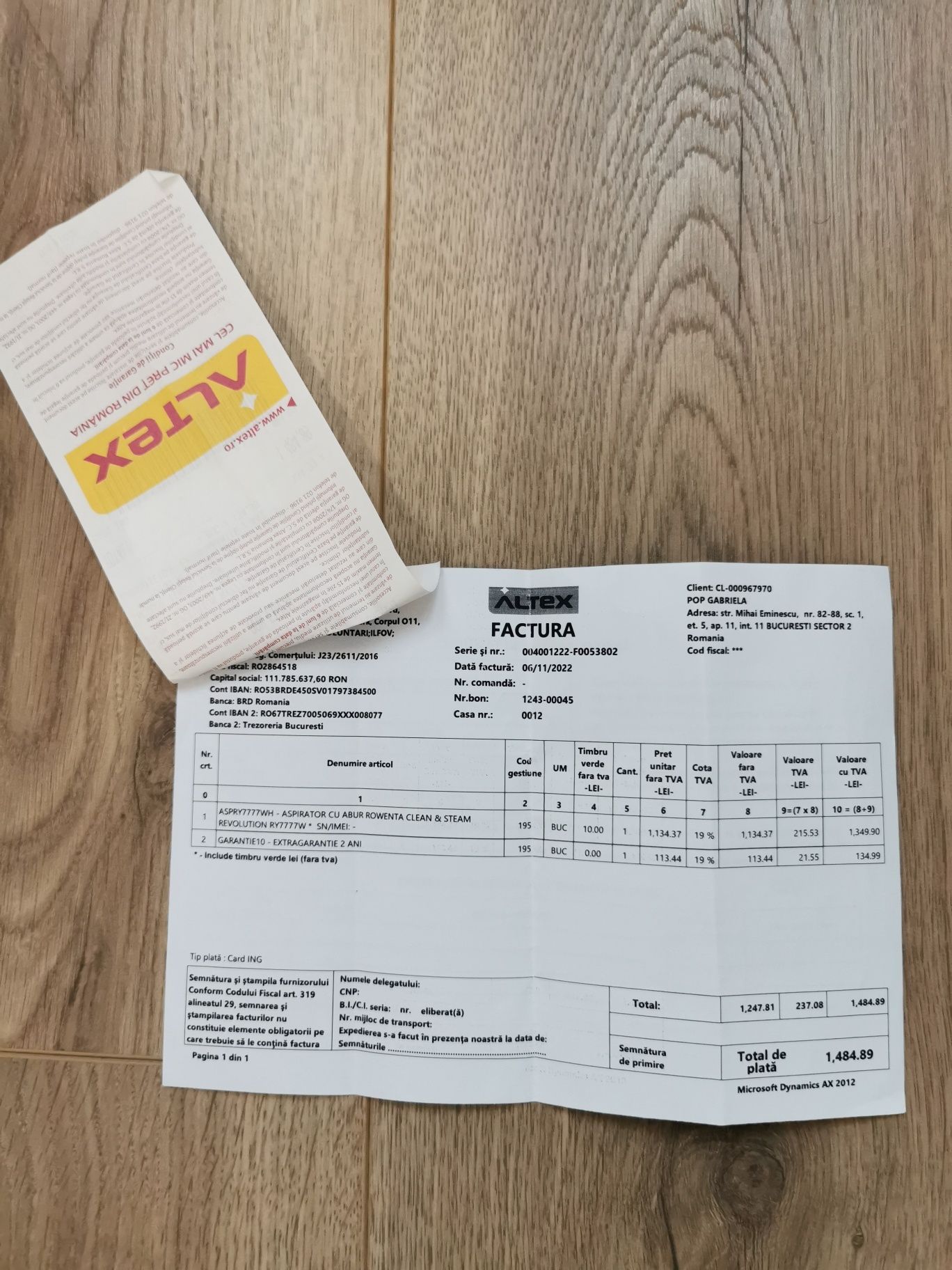 Aspirator cu abur Rowenta cu Garantie