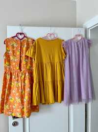 Vând set 3 rochițe, 8-9 ani, (134-140)