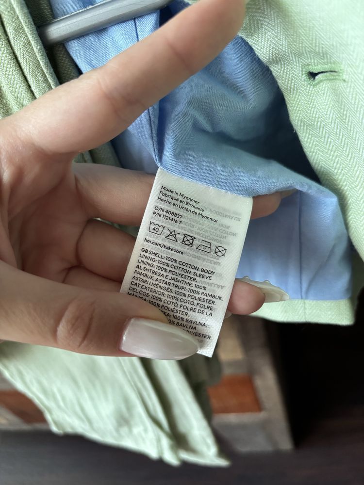 Детски костюм за момче H&M от естествени материи