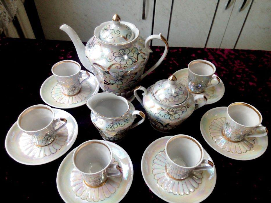 Шикарный сервиз КОФЕЙНЫЙ (СССР). Отличный подарок!