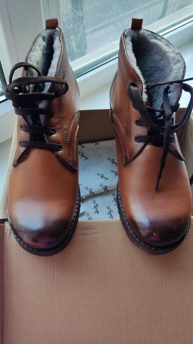 Ботинки с мехом натуральная кожа