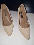 Pantofi mango piele intoarsa 36 cu toc 9cm