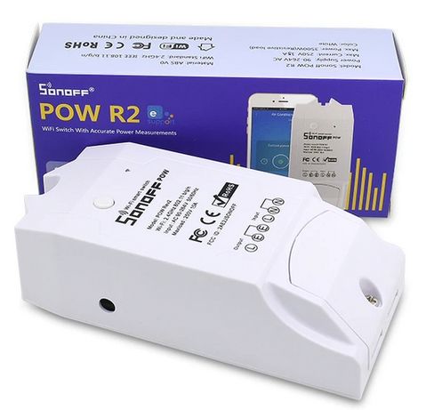 Sonoff Pow R2 16А WiFi управляемо смарт реле (прекъсвач) отчитащ и кон
