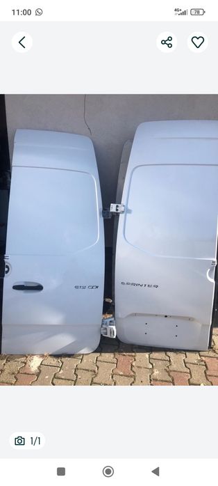 Uși spate Mercedes Sprinter 907