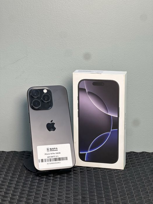 Айфон 16 про 128гб чернвй идеал