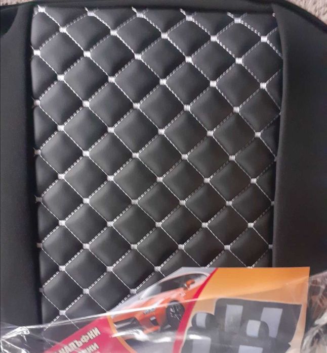 Тапицерия от кожа и плат - комплект калъфки за седалки-универсална