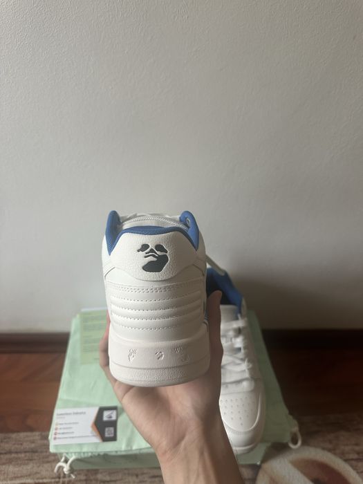 OFF-White Out Of Office "OOO" Low Tops For Walking White Dark Blue