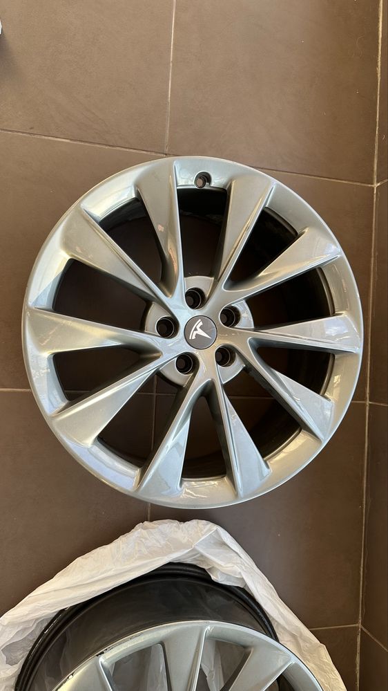 Set 4 jante originale Tesla Model S – 21” Turbine Grey