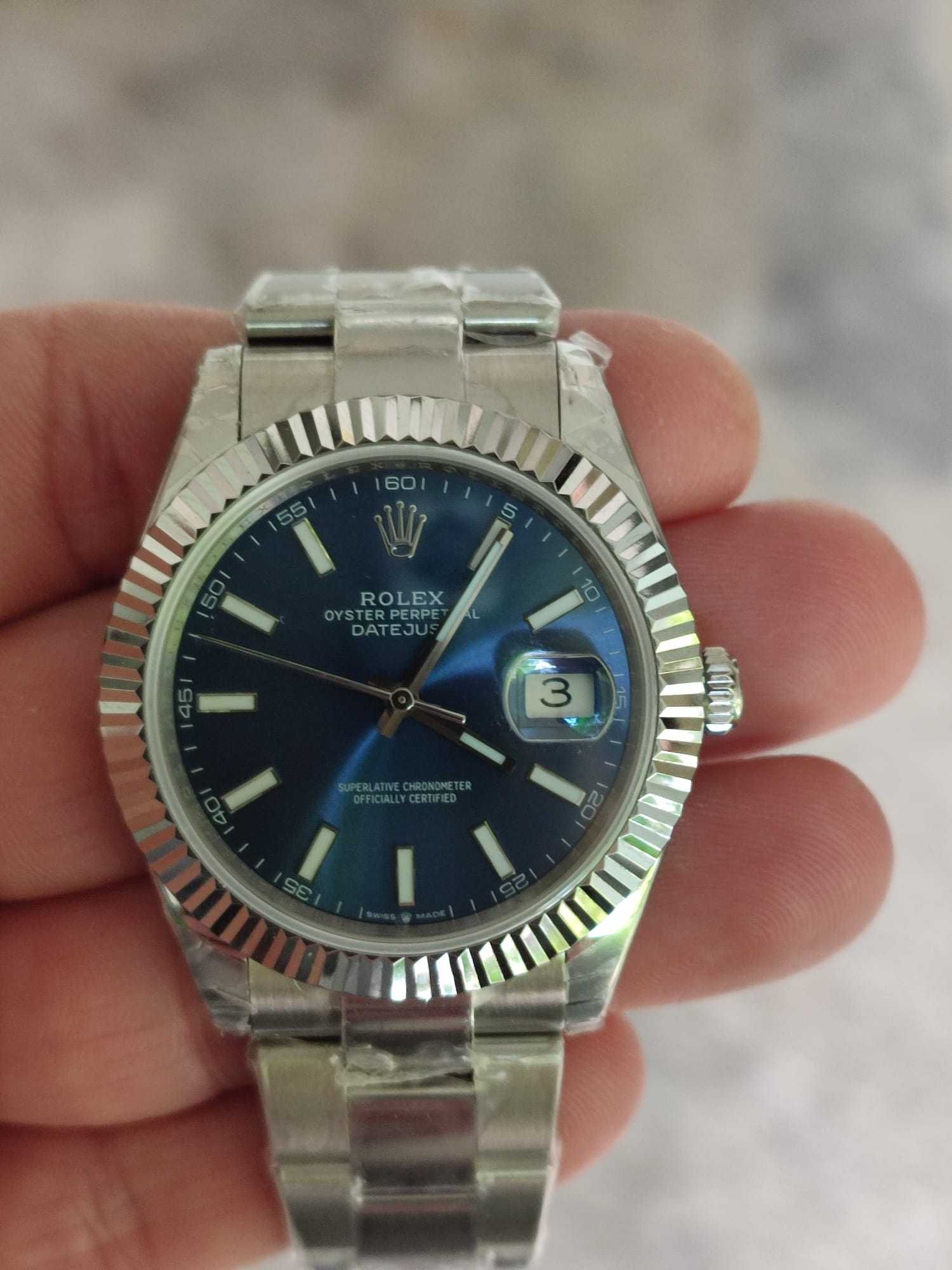 30. Rolex DateJust 41 Blue Dial, Mecanism ETA 3235 SWISS !!!