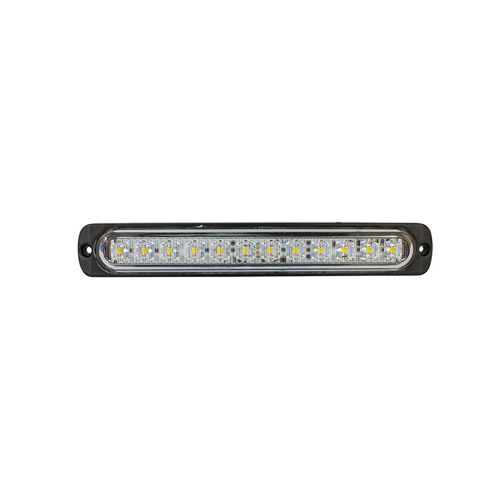 Блиц Мигащи Габарити ЛЕД 12 LED 12-24V 114mm / БЯЛ