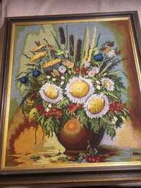 Goblen, motiv floral