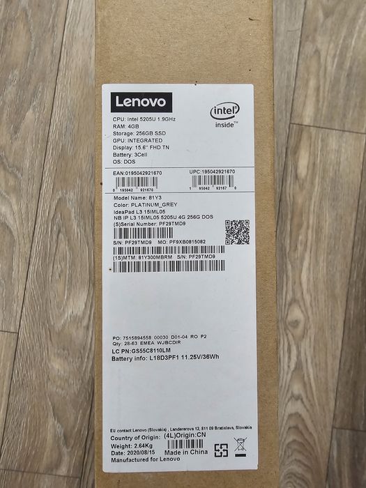 Laptop Lenovo IdeaPad L3