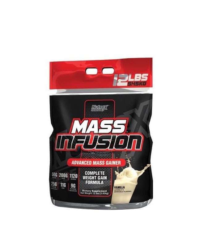 Гейнер Nutrex Mass Infusion  5.5 кг. Шоколад .Ваниль. США