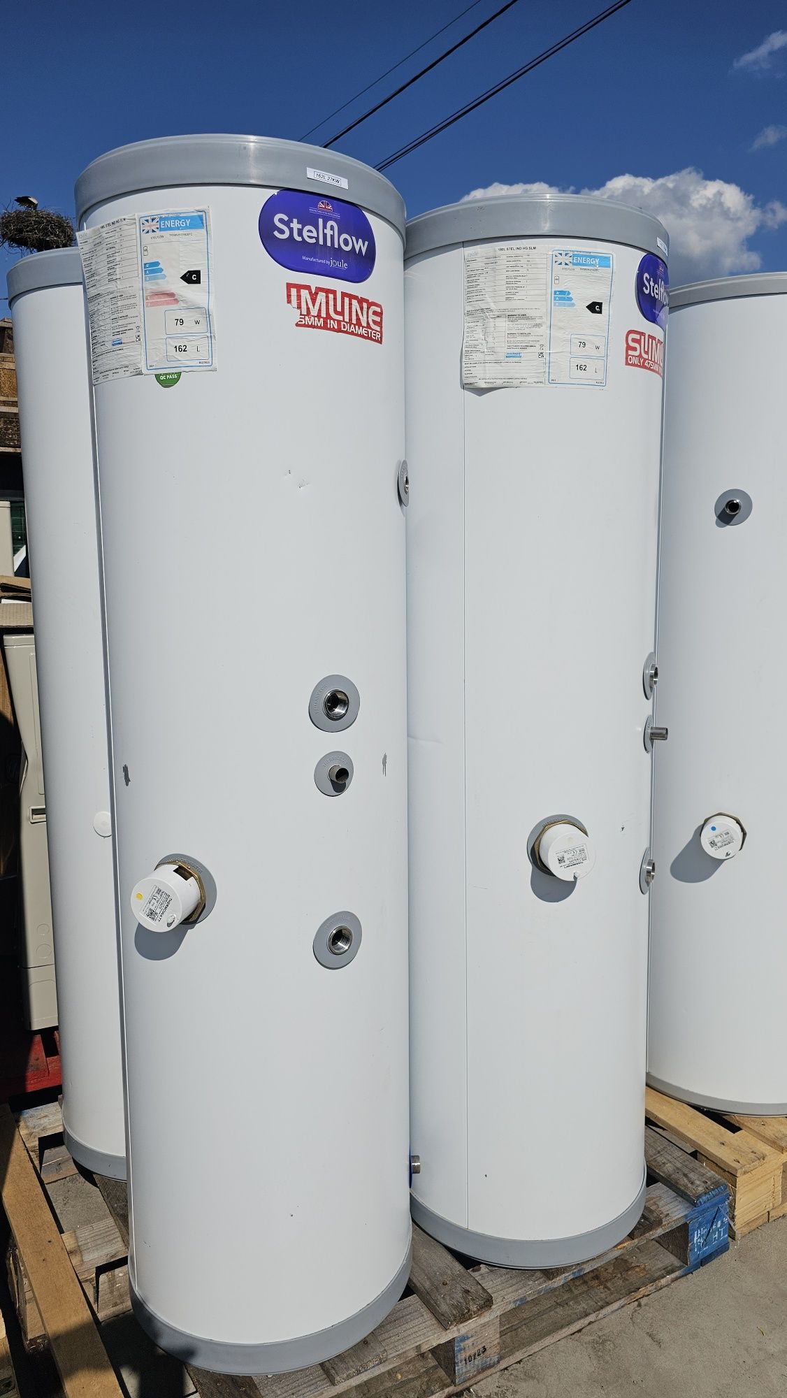 бойлер от 160л до 300л с голяма  серпентина за термопомпа до 30kw