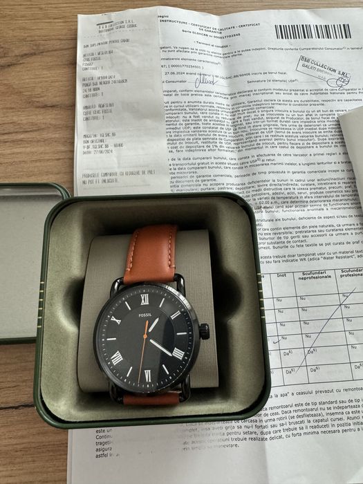 Ceas Fossil nou, nepurtat