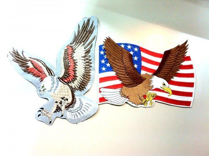 Emblema vultur american, nou, adeziv, deosebit.