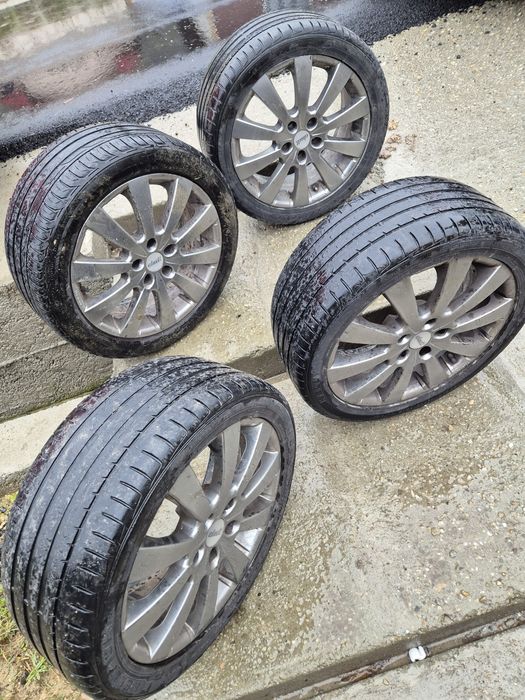 Vând set de 4 roti ,cu cauciucuri de vara: 225/45/17