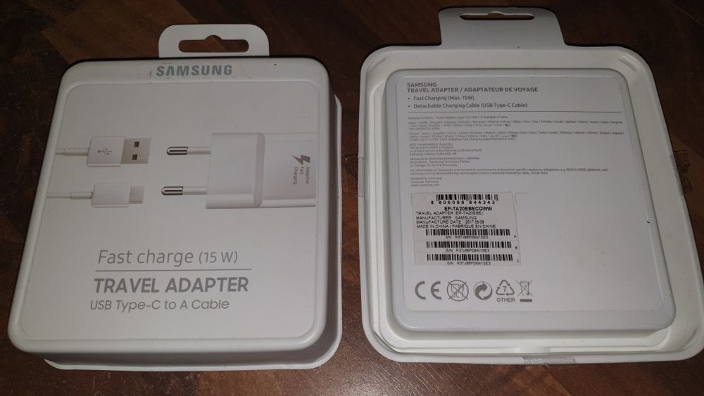 Incarcator original priza+cablu USB C Samsung Fast Charge S8 9 10 Note