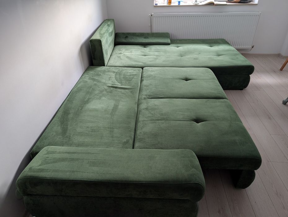 Canapea coltar extensibil cu spatiu de depozitare - 310 x 215 cm