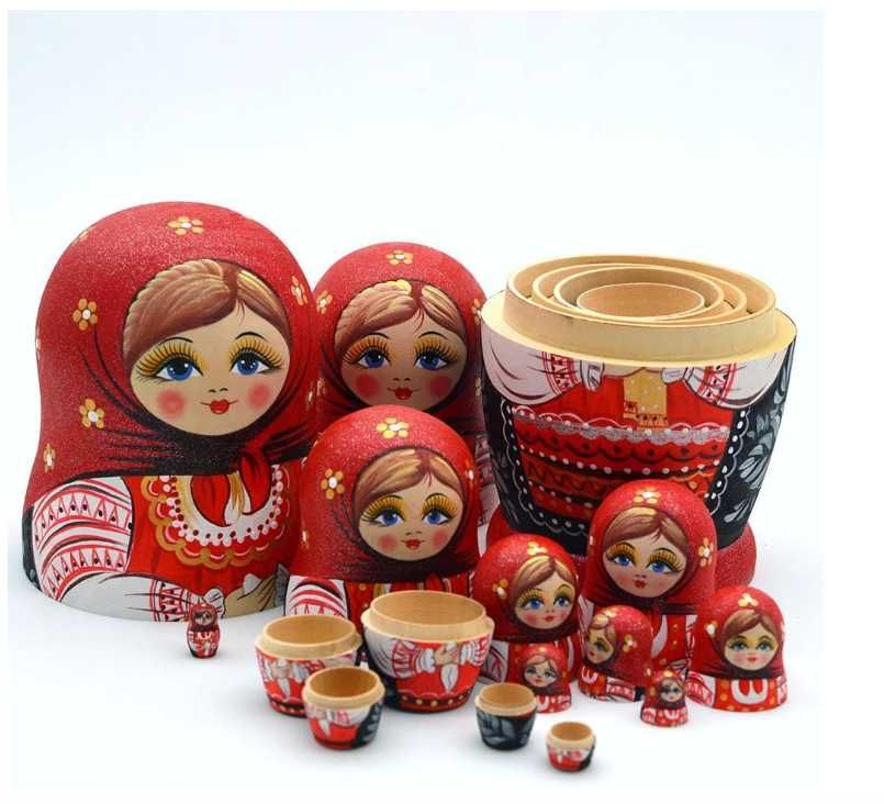 Papsui Matrioska 7bucati Amazon Germania Handmade SIGILAT 19cm URSS