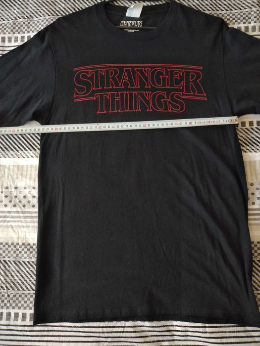 Мъжка Чена Тениска Stranger Things Размер S Netflix TV Series