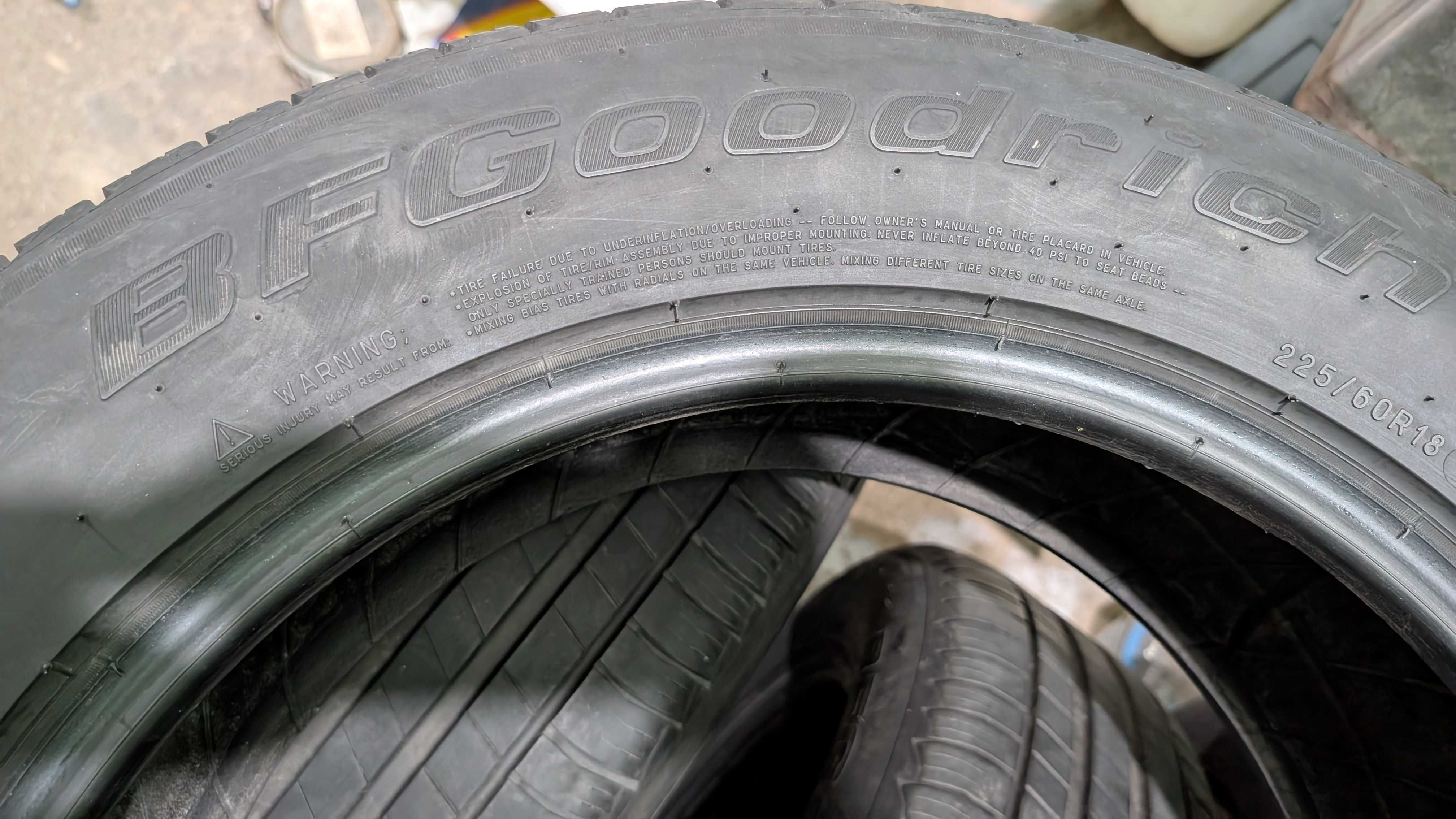 4 броя летни гуми BF Goodrich Advantage SUV - 225 60/18
