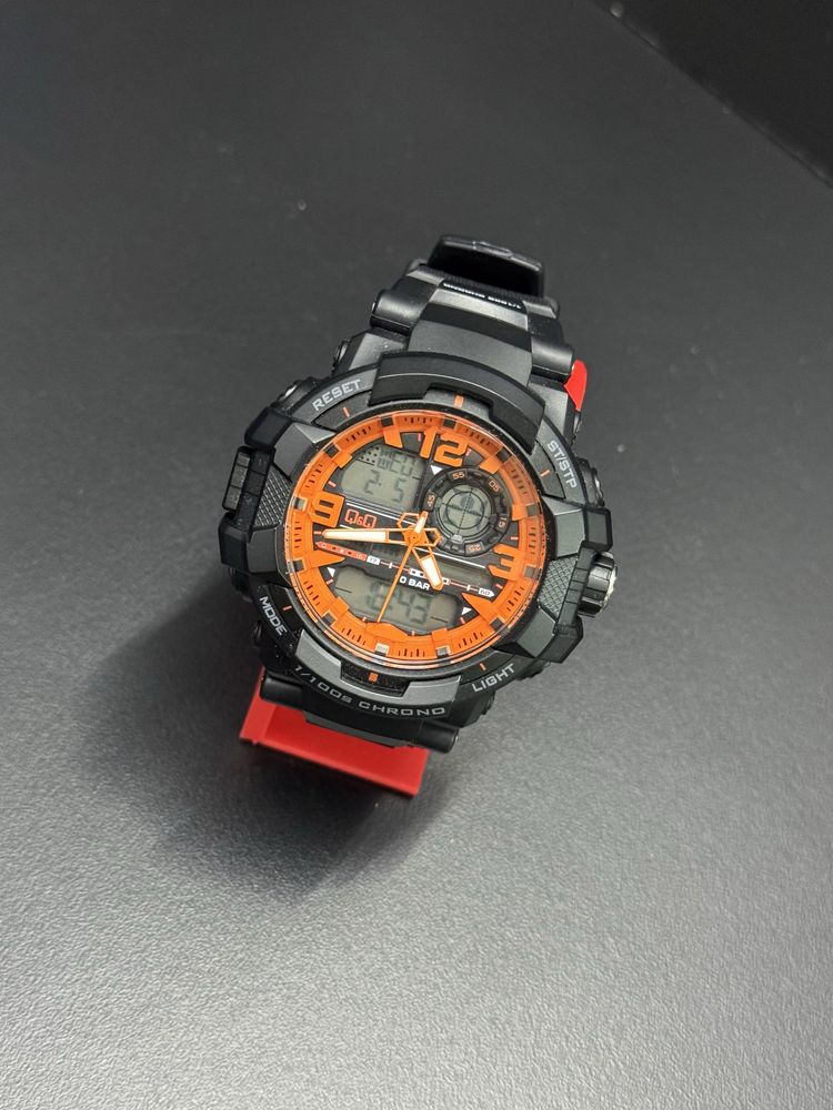 Ceas Q&Q 1/100S CHRONO Bratara Silicon