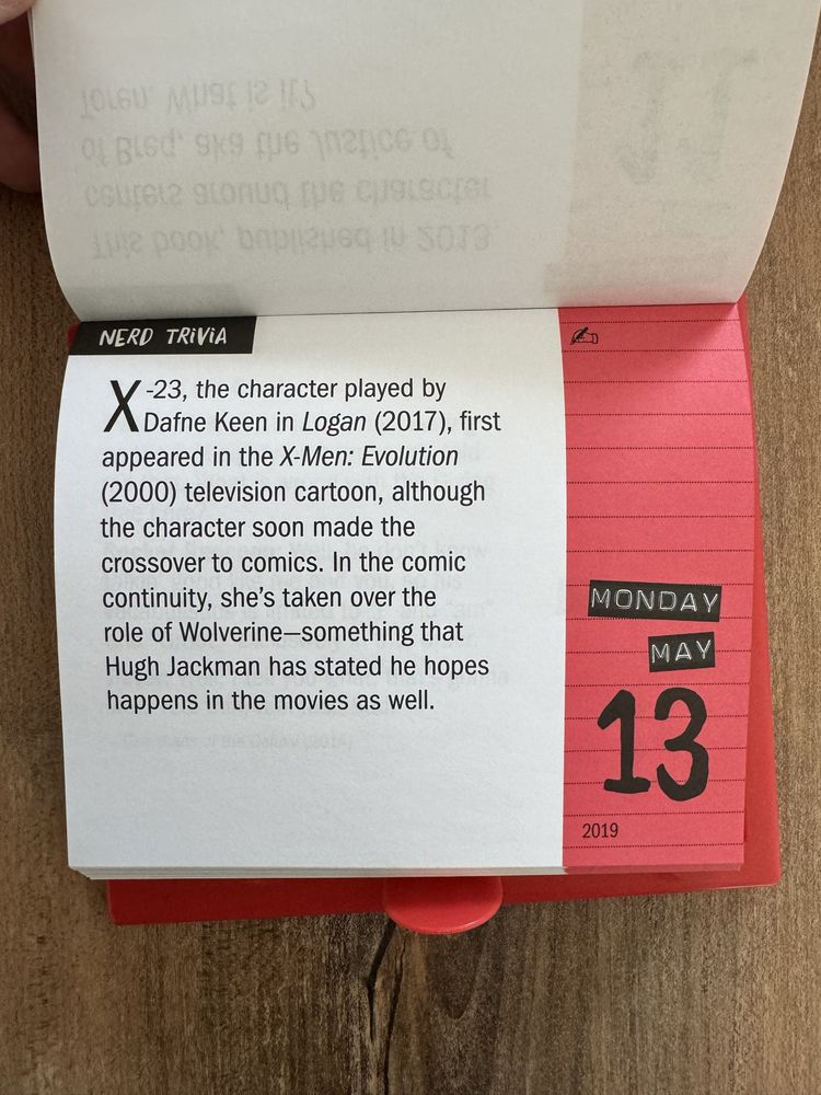 Calendar colecționar "A Year of Nerd Trivia 2019"