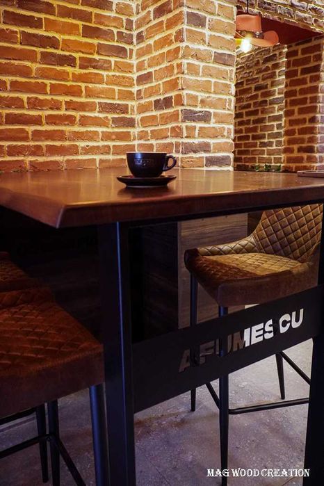 Masa cafea, blat lemn masiv- cires- 900 RON- Masa Horeca!