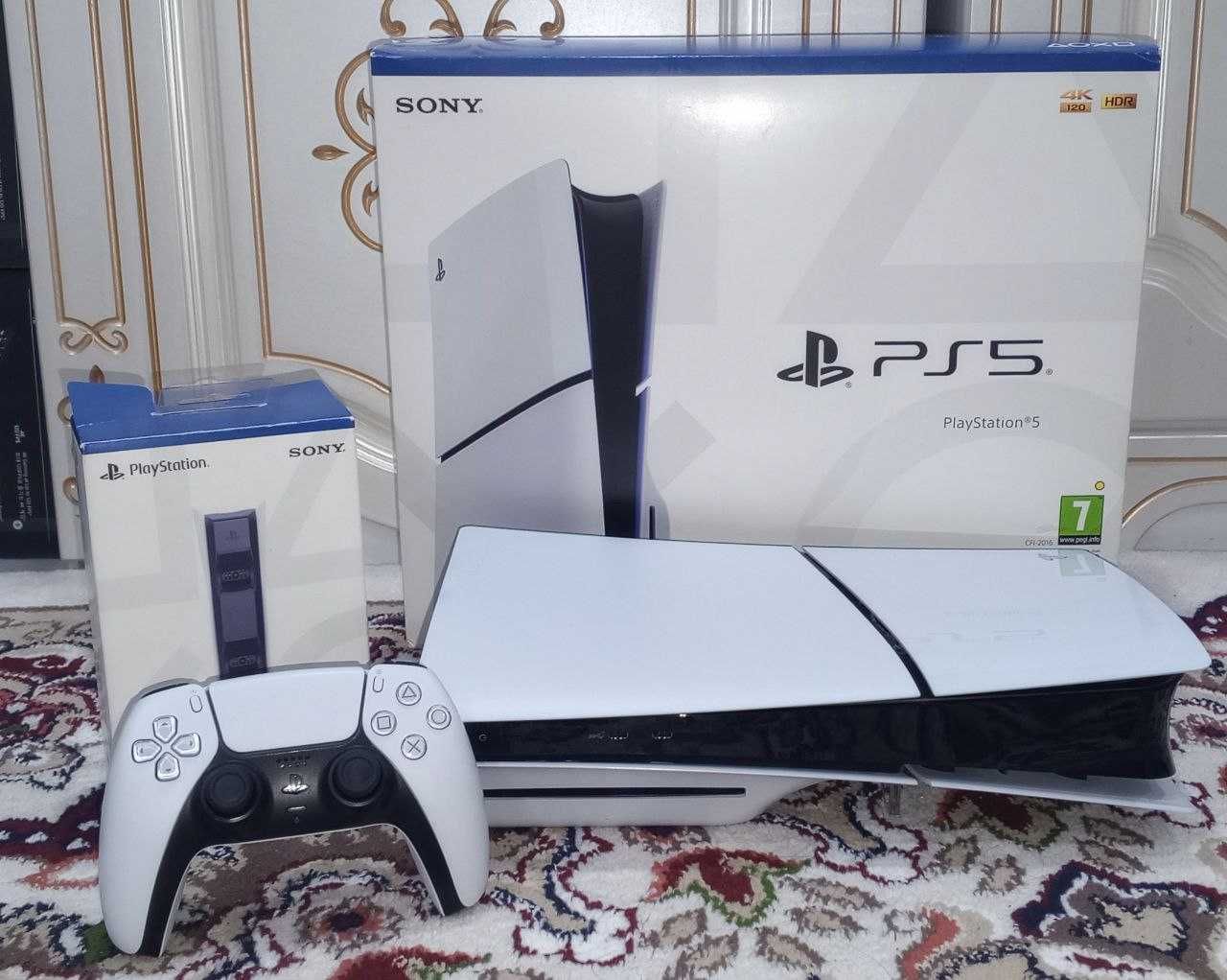 Продам PlayStation 5 Slim с дисководом  1 TB  Отличное состояние