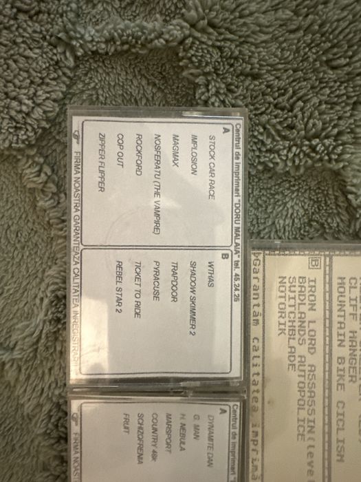 Casete cu jocuri si programe pentru calculatoare vechi HC2000