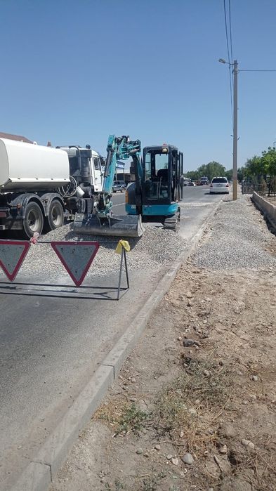 Мини экскаватор планировка тегістеу Копаем ровно  аккуратно траншея во