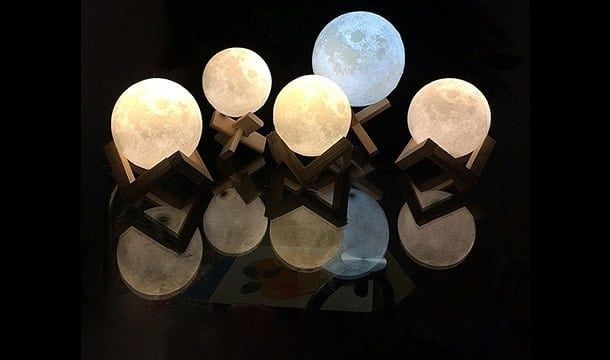 3d moon lamp padarka