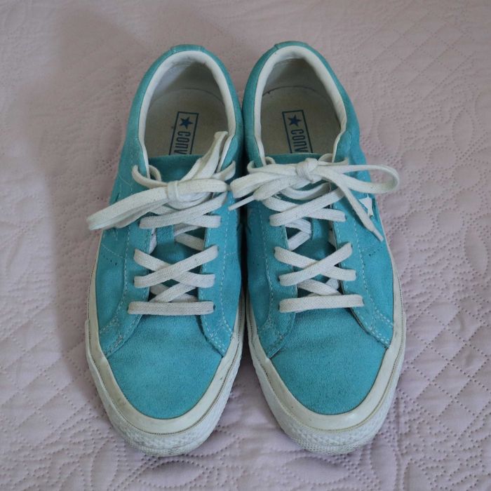 Свежи тюркоазени ниски кецове "Converse"