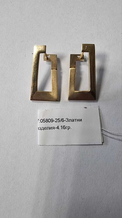 ***ТОП ЦЕНА*** Златни обеци 4,16 грама