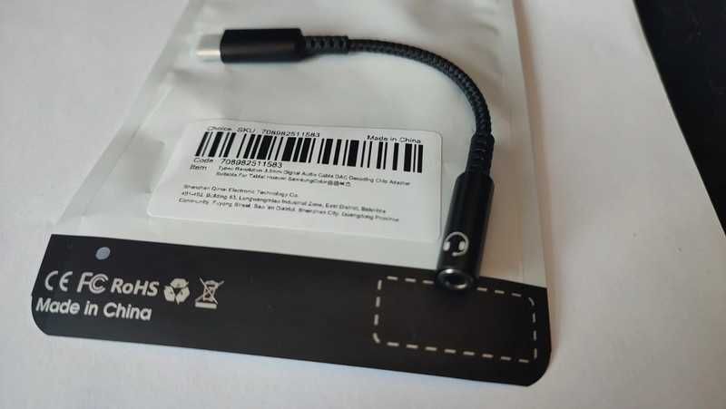 Adaptor USB-C la 3.5mm/USB dac