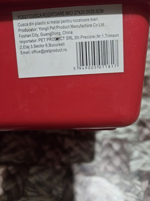 Cușcă hamsteri pitici   in stare foarte bună !!