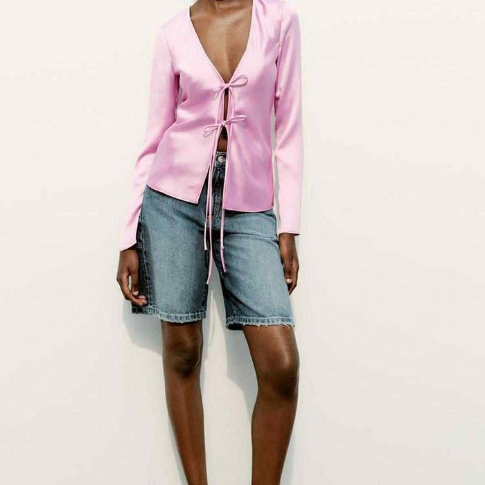 ZARA сатенена блуза – чисто нова с етикет, размер XS