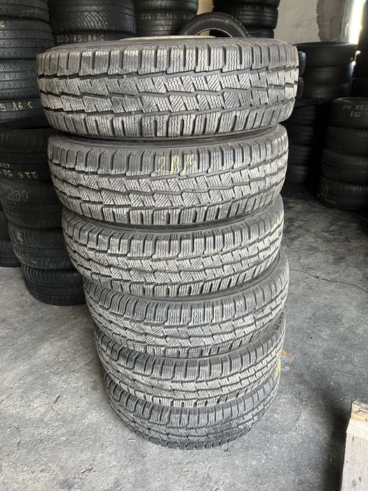 6 jante tabla+anvelope iarna 205/75/16C Michelin 8.5 mm!