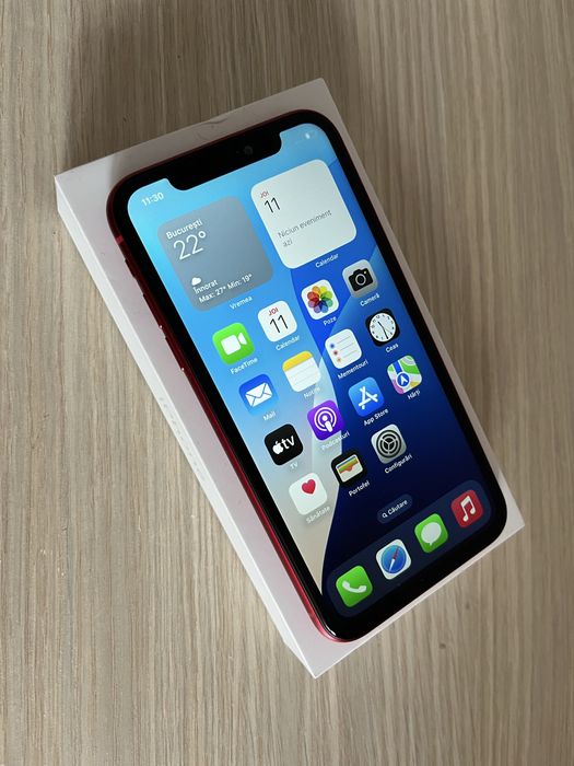 Iphone 11 Red 100% Bateria Neverlock Impecabil