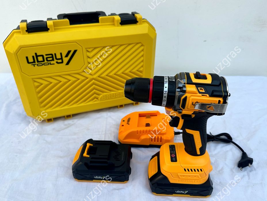 Бепул доставка шруповерт ударный дрель UBAY UB-CD1016C  оригинал новый