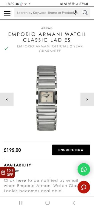 Ceas dama emporio armani